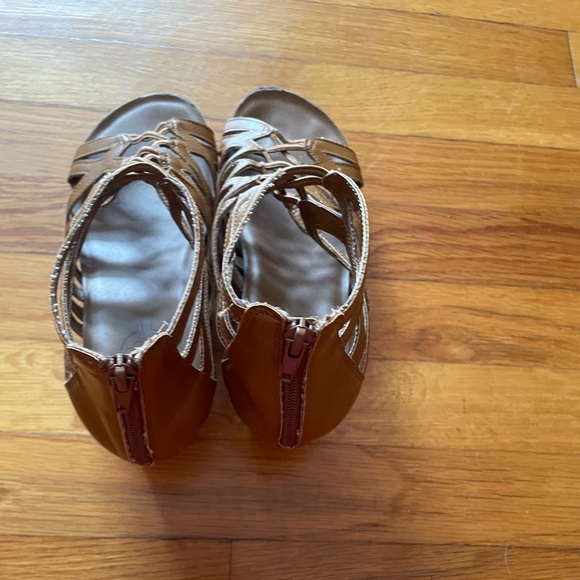 Gladiator wedges size 7 tan/cognac - Picture 4 of 7